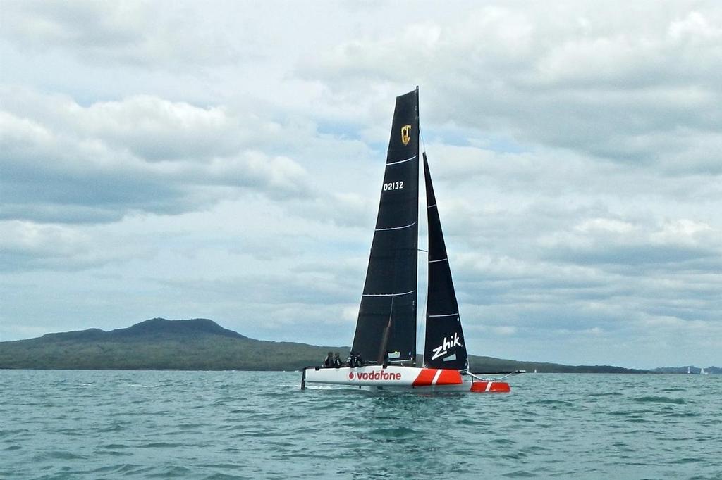  - Vodafone32 - Sailing in the Hauraki Gulf photo copyright TeamVodafoneSailing taken at  and featuring the  class