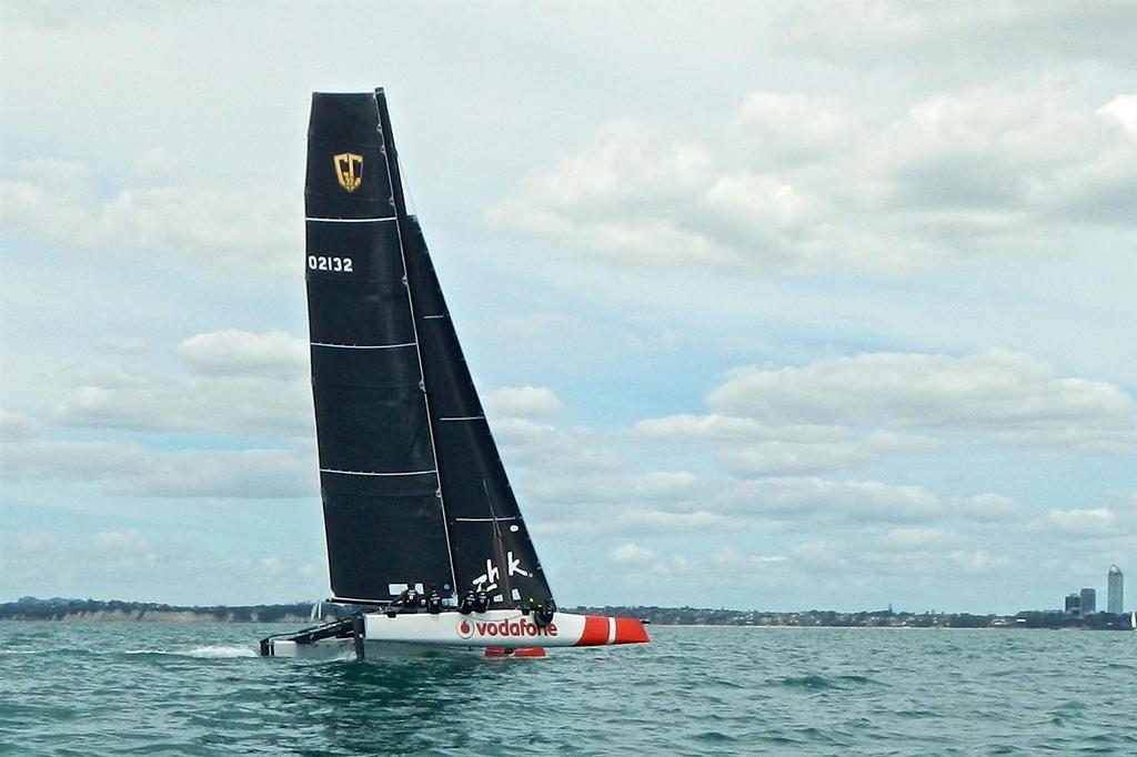  - Vodafone32 - Sailing in the Hauraki Gulf photo copyright TeamVodafoneSailing taken at  and featuring the  class