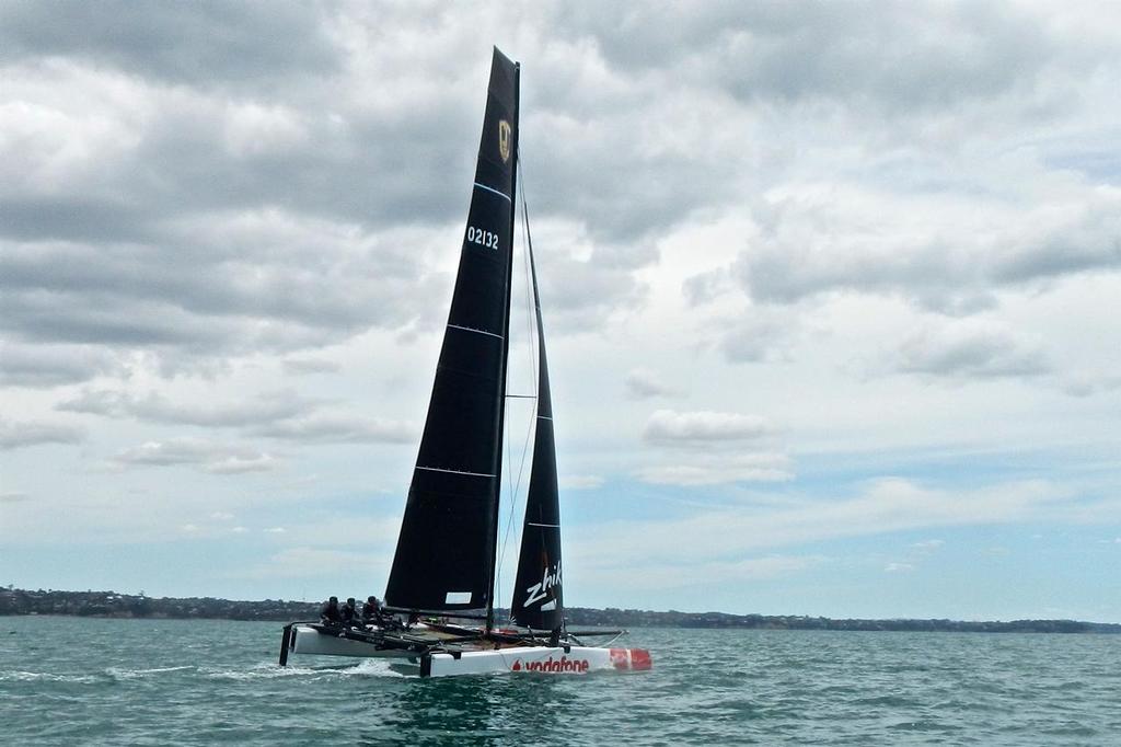 - Vodafone32 - Sailing in the Hauraki Gulf photo copyright TeamVodafoneSailing taken at  and featuring the  class