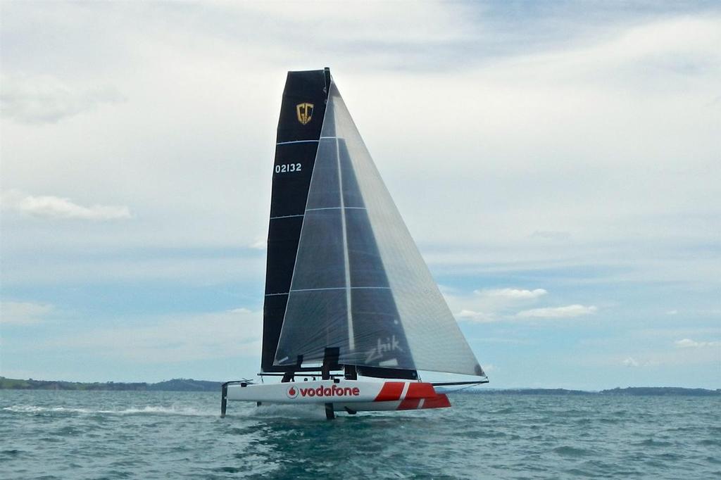  - Vodafone32 - Sailing in the Hauraki Gulf photo copyright TeamVodafoneSailing taken at  and featuring the  class