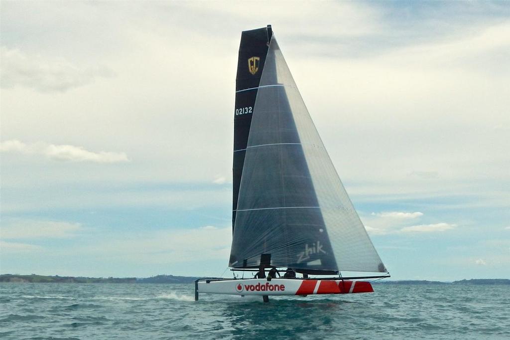  - Vodafone32 - Sailing in the Hauraki Gulf photo copyright TeamVodafoneSailing taken at  and featuring the  class