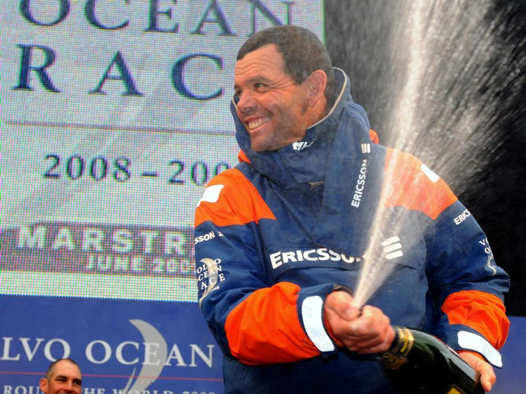 Ericsson 4, skippered by Torben Grael (BRA) finish first on leg 8 from Galway to Marstrand, crossing the line at 02:57:19 GMT 11/06/09. © Dave Kneale / Volvo Ocean Race