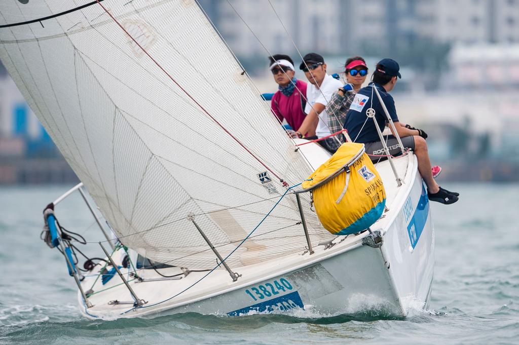 Participants in action during the Old Mutual Top Dog Trophy Series 2015-2016 on November 21 2015 in Hong Kong © RHKYC / Xaume Olleros