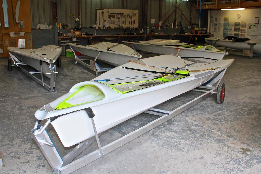 The 470 and 49er production line at Mackay Boats - local support has meant international success photo copyright Richard Gladwell www.photosport.co.nz taken at  and featuring the  class