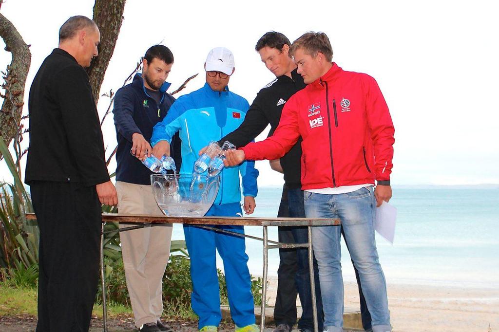 Mixing of the Waters  - Opening Ceremony - 2015 Finn Gold Cup ©  Robert Deaves