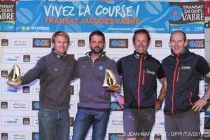 Ultime Podium - Transat Jacques Vabre 2015 - Day 13 photo copyright Transat Jacques Vabre taken at  and featuring the  class
