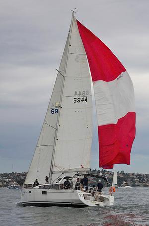 Fine Cotton tried to leave the spinnaker behind… - 2015 Beneteau Cup photo copyright  John Curnow taken at  and featuring the  class