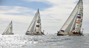 Clipper Race 3 Start in Cape Town - Garmin, ClipperTelemed+, Derry~Londonderry~Doire photo copyright Claire Glancy taken at  and featuring the  class