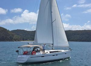 The Reid's latest vessel - the Bavaria Cruiser 46, Oberon. photo copyright Event Media taken at  and featuring the  class