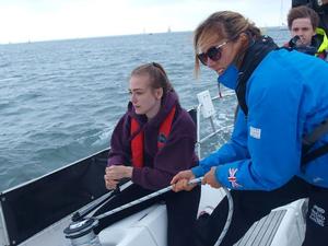 British Sailing Team's Charlotte Dobson photo copyright Ellen MacArthur Cancer Trust taken at  and featuring the  class