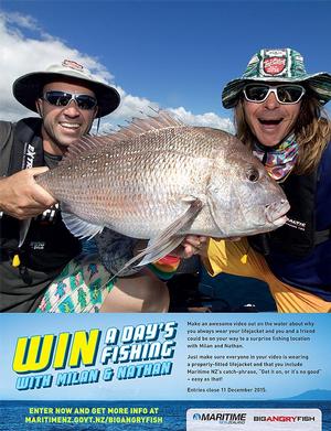 Maritime NZ lifejacket competition - Win a day's fishing trip photo copyright Maritime New Zealand taken at  and featuring the  class