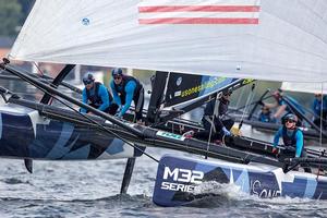 Nicolai Sehested in action on the M32 Series in Stockholm photo copyright Sander van der Borch http://www.sandervanderborch.com taken at  and featuring the  class