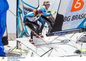 Day one action - 2015 49er and 49erFX World Championships photo copyright Matias Capizzano http://www.capizzano.com taken at  and featuring the  class