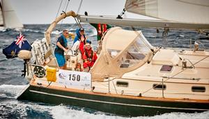 Seraphina of Chichester, Jonathan Paull's Island Packet 440 (GBR) at the start of the 2015 ARC photo copyright WCC / James Mitchell taken at  and featuring the  class