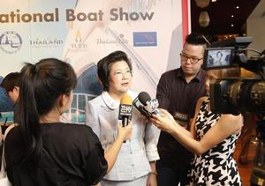 Dr. Chavanee Tongroach at the PIMEX Press Conference photo copyright Phuket International Boat Show taken at  and featuring the  class