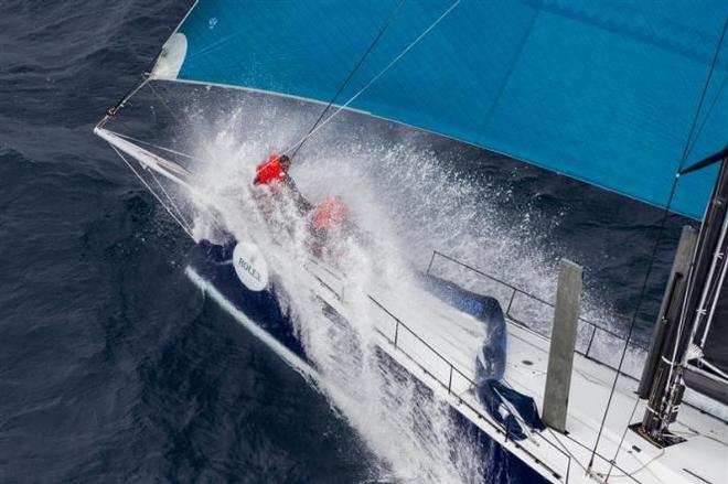 Bowmen at work on Mark Bradford's Volvo 70 BLACK JACK (AUS) - 2015 Rolex Sydney Hobart Yacht Race © Rolex/ Stefano Gattini http://www.rolex.com