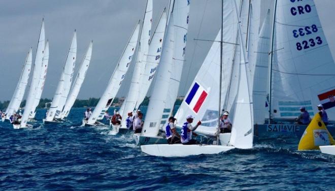 Fleet in action on day one - 2015 Star Sailors League Finals &copy; Star Sailors League http://starsailors.com/