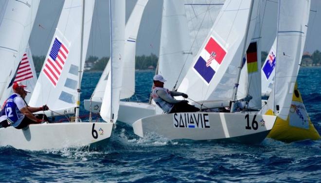 Fleet in action on day one - 2015 Star Sailors League Finals &copy; Star Sailors League http://starsailors.com/