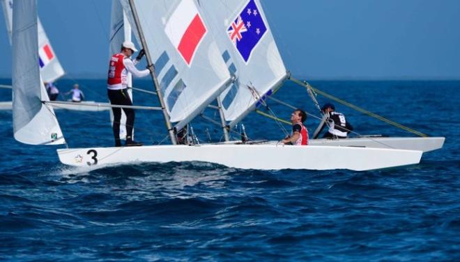 Fleet in action on day one - 2015 Star Sailors League Finals &copy; Star Sailors League http://starsailors.com/