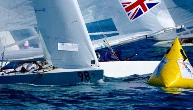 Fleet in action on day one - 2015 Star Sailors League Finals &copy; Star Sailors League http://starsailors.com/