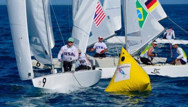 Fleet in action on day one - 2015 Star Sailors League Finals &copy; Star Sailors League http://starsailors.com/