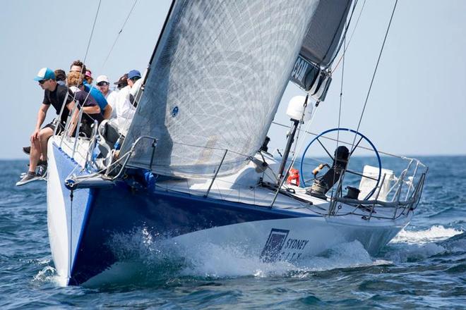 Ragamuffin 52 with her 'mini me' paint job. © David Brogan www.sailpix.com.au