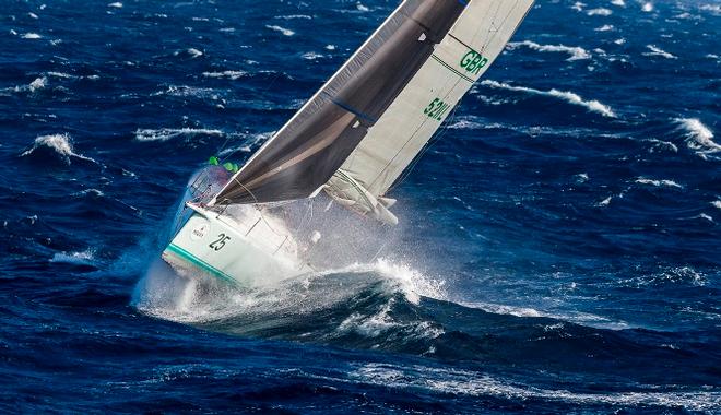Bow up for Michael Martin’s Frantic (AUS) - 2015 Rolex Sydney Hobart Yacht Race &copy; Rolex / StudioBorlenghi / Stefano Gattini