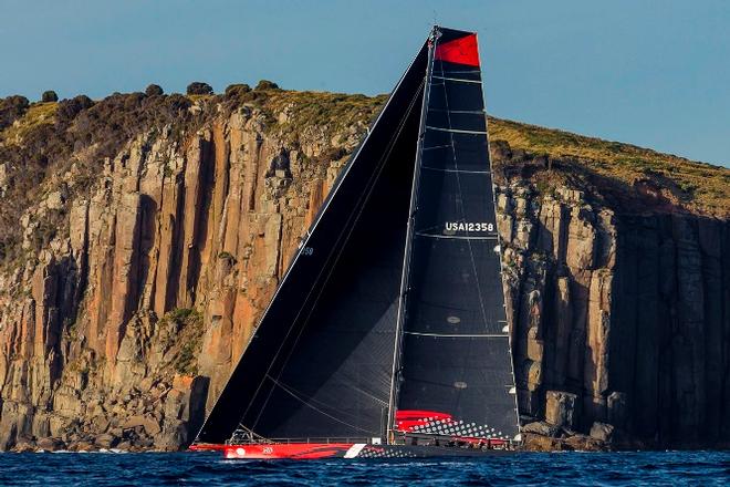 Jim Clark’s Comanche (USA) approaching Tasmania - 2015 Rolex Sydney Hobart Yacht Race © Rolex / StudioBorlenghi / Stefano Gattini