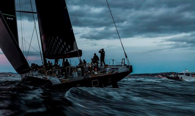 Comanche (USA) approaching the finish line off Hobart - Rolex Sydney Hobart Yacht Race © Rolex / StudioBorlenghi / Stefano Gattini