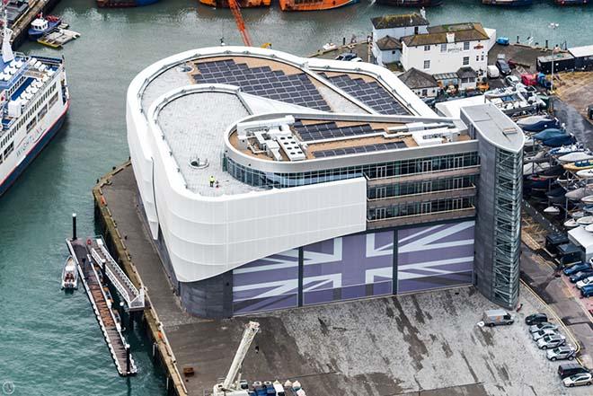 The Land Rover BAR team base, Portsmouth - the Brits are calling for more stability in the America’s Cup, so home bases don’t have just a single Cup cycle use ©  Harry KH / Land Rover BAR