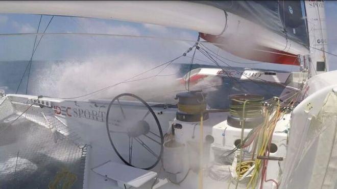IDEC Sport Tackling a misty Indian Ocean © IDEC Sport