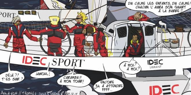 2015 Jules Verne Trophy © IDEC Sport