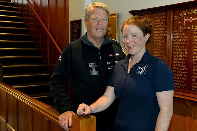 Danielle Watkins with her father, Paul Pascoe © Jeff Crow/ Sport the Library http://www.sportlibrary.com.au