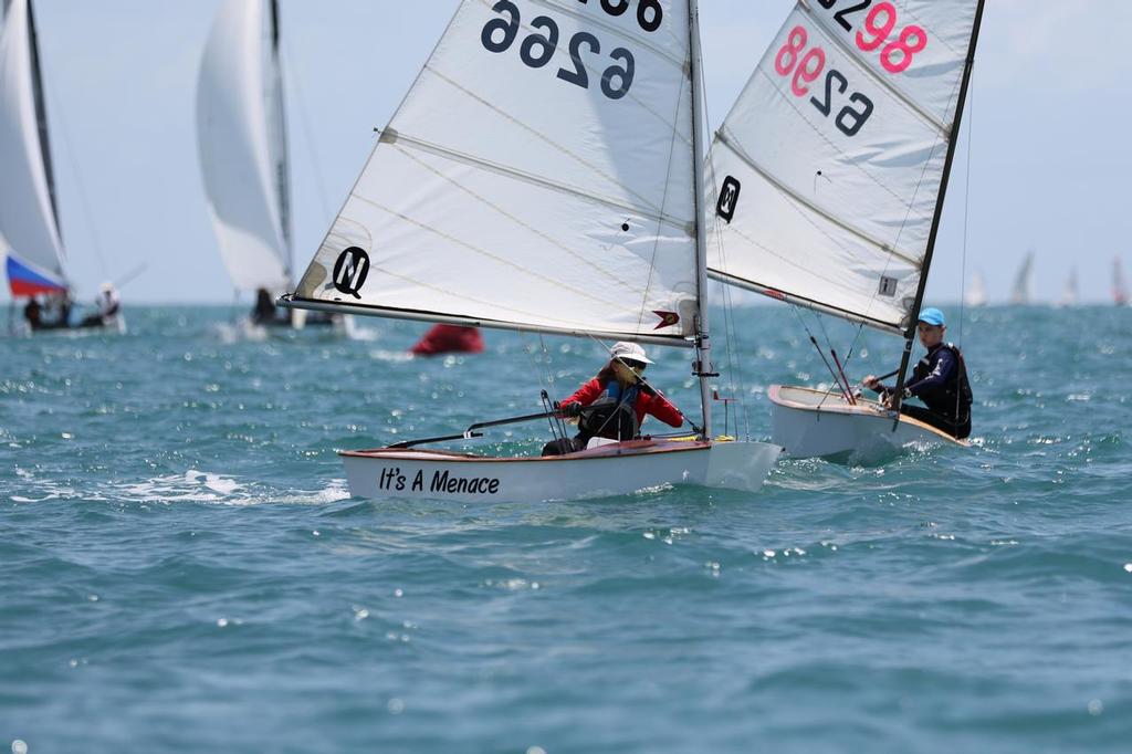 Thomas_Orr_Day 2, Sabot 'It's a Menace' sailed by Talia Bulstrode from Tinaroo Sailing Club. © Thomas Orr