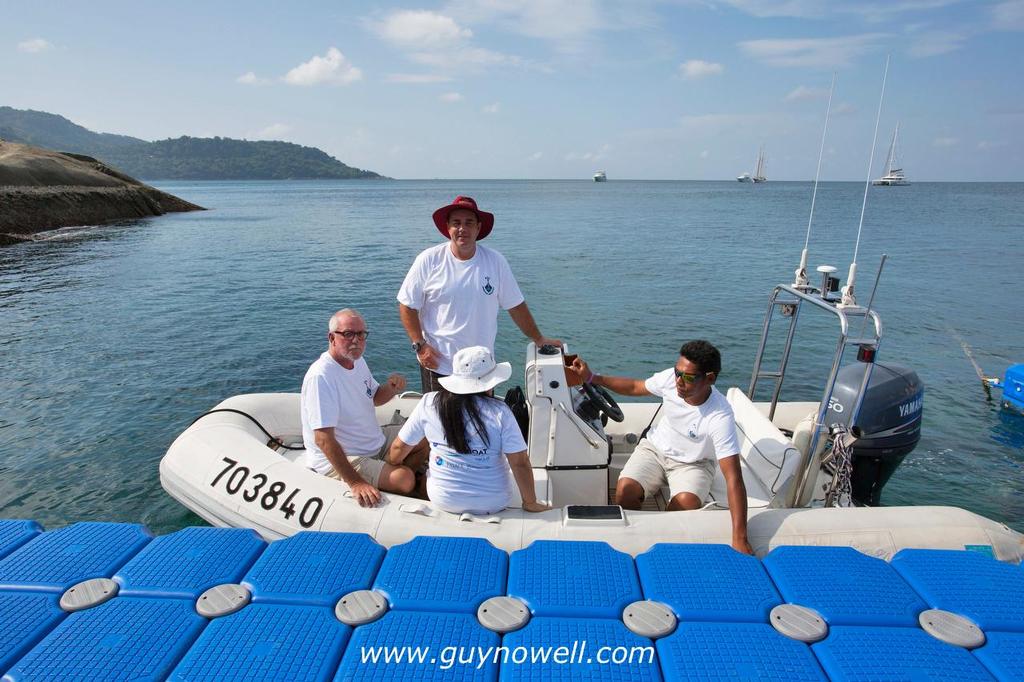 Making sure the RO goes afloat. Asia Superyacht Rendezvous 2015. © Guy Nowell http://www.guynowell.com