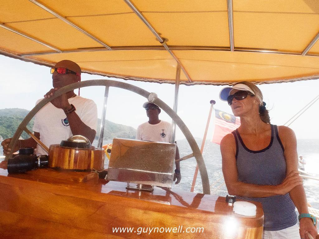 Concentration on board L'Aventure. Asia Superyacht Rendezvous 2015. © Guy Nowell http://www.guynowell.com
