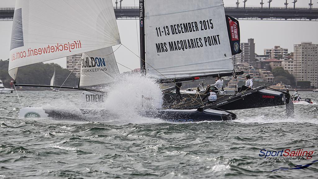  33 South Extreme Sailing SSP-1 - Extreme Sailing Series - Act 8, Sydney photo copyright Beth Morley - Sport Sailing Photography http://www.sportsailingphotography.com taken at  and featuring the  class