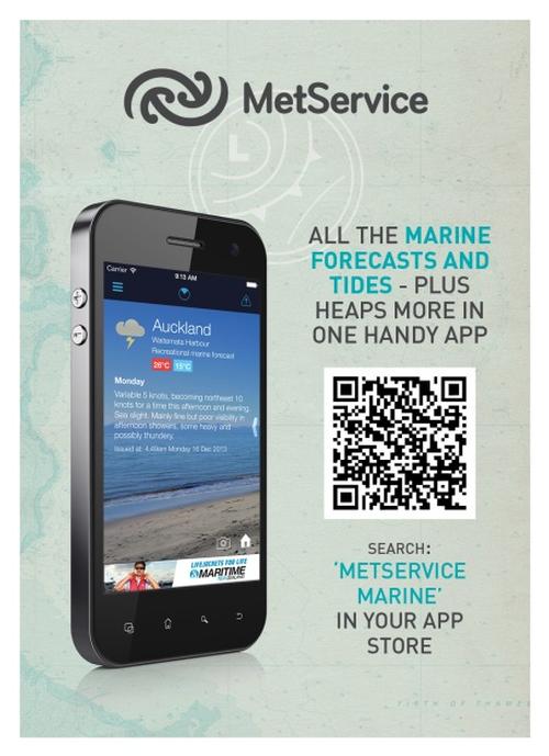 MetService Marine app being used more than 235,000 times a month © Coastguard Boating Education