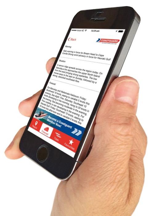 Coastguard Nowcasting provides up-to-the-minute live wind data, including direction, actual peak and average speeds, forecasts, situations and tide information © Coastguard Boating Education