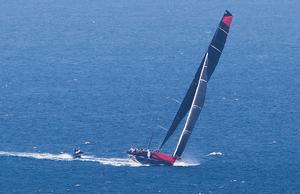 Comanche going 'multihull', as skipper Ken Read describes it. photo copyright Crosbie Lorimer http://www.crosbielorimer.com taken at  and featuring the  class
