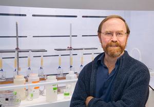 WHOI marine radiochemist Ken Buesseler in his lab. (Photo by Tom Kleindinst, Woods Hole Oceanographic Institution) photo copyright WHOI taken at  and featuring the  class