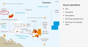 Hibiscus Gas Platform location is in upper left of graphic with red circle. photo copyright safetyandsecuritynet.com taken at  and featuring the  class
