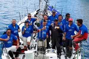 Winning crew of The Fork in the Road - 2015 Rolex Sydney Hobart Yacht Race photo copyright Sam Tiedemann taken at  and featuring the  class