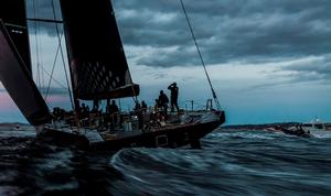 Comanche (USA) approaching the finish line off Hobart - Rolex Sydney Hobart Yacht Race photo copyright Rolex / StudioBorlenghi / Stefano Gattini taken at  and featuring the  class