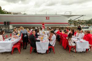 Launch of WOXI - 2015 Rolex Sydney Hobart Race photo copyright Andrea Francolini taken at  and featuring the  class