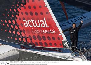 Yves Le Blevec has confirmed he will be participating onboard Actual photo copyright Alexis Courcoux taken at  and featuring the  class