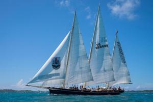 Participating as flagship of the race, The Bermuda Sloop Foundation's sail training ship, Spirit of Bermuda photo copyright Captain Stuart Birnie taken at  and featuring the  class