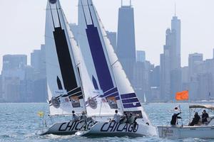 Fleet in action photo copyright Chicago Match Race Center taken at  and featuring the  class