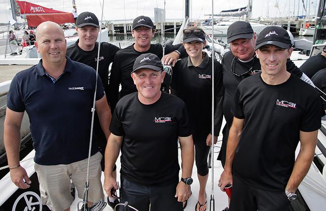 Rohan Veal (right) and the crew of 38 South Racing © Crosbie Lorimer http://www.crosbielorimer.com