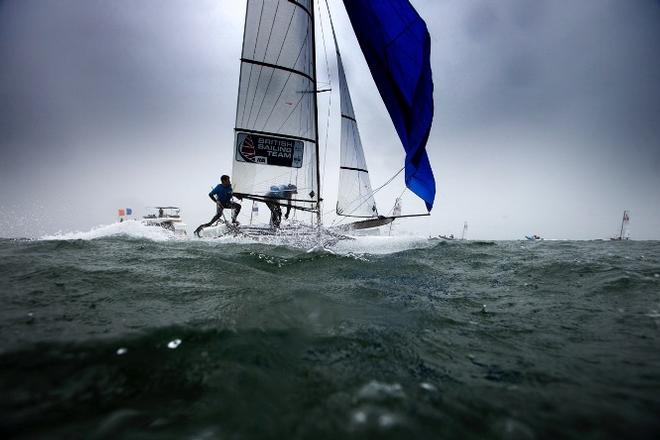 Fleet in action - 2016 ISAF Sailing World Cup Miami &copy; Richard Langdon /Ocean Images http://www.oceanimages.co.uk